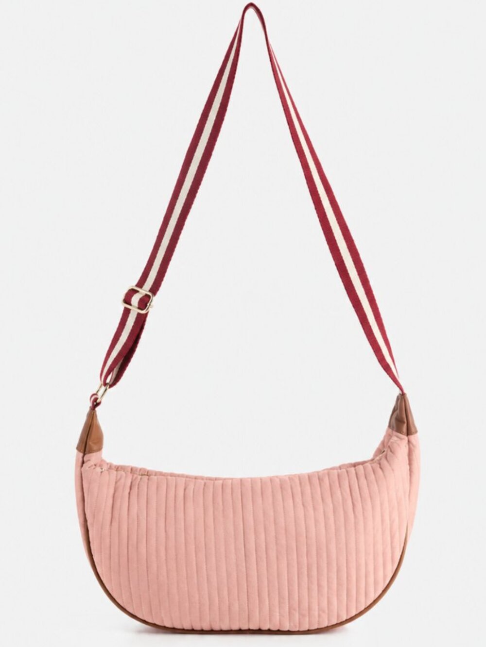Shiraleah Ezra Blush Quilted Nylon Crossbody Bag - L